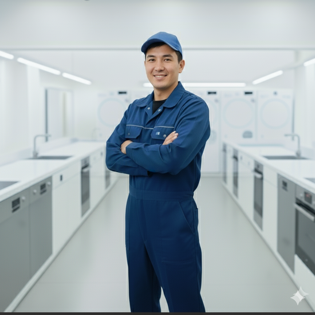 Кайрат Ибраев - ведущий мастер по ремонту посудомоечных машин