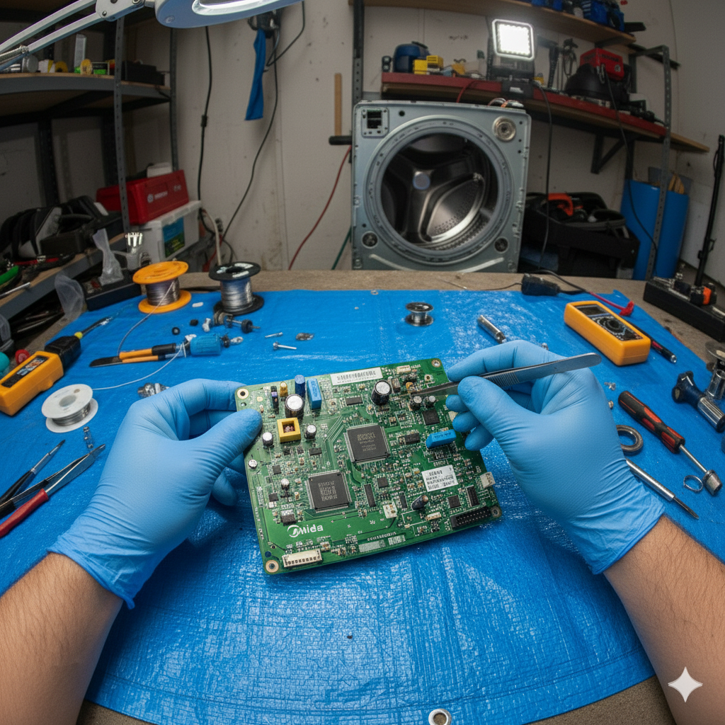 Ремонт платы управления посудомоечной машины Midea