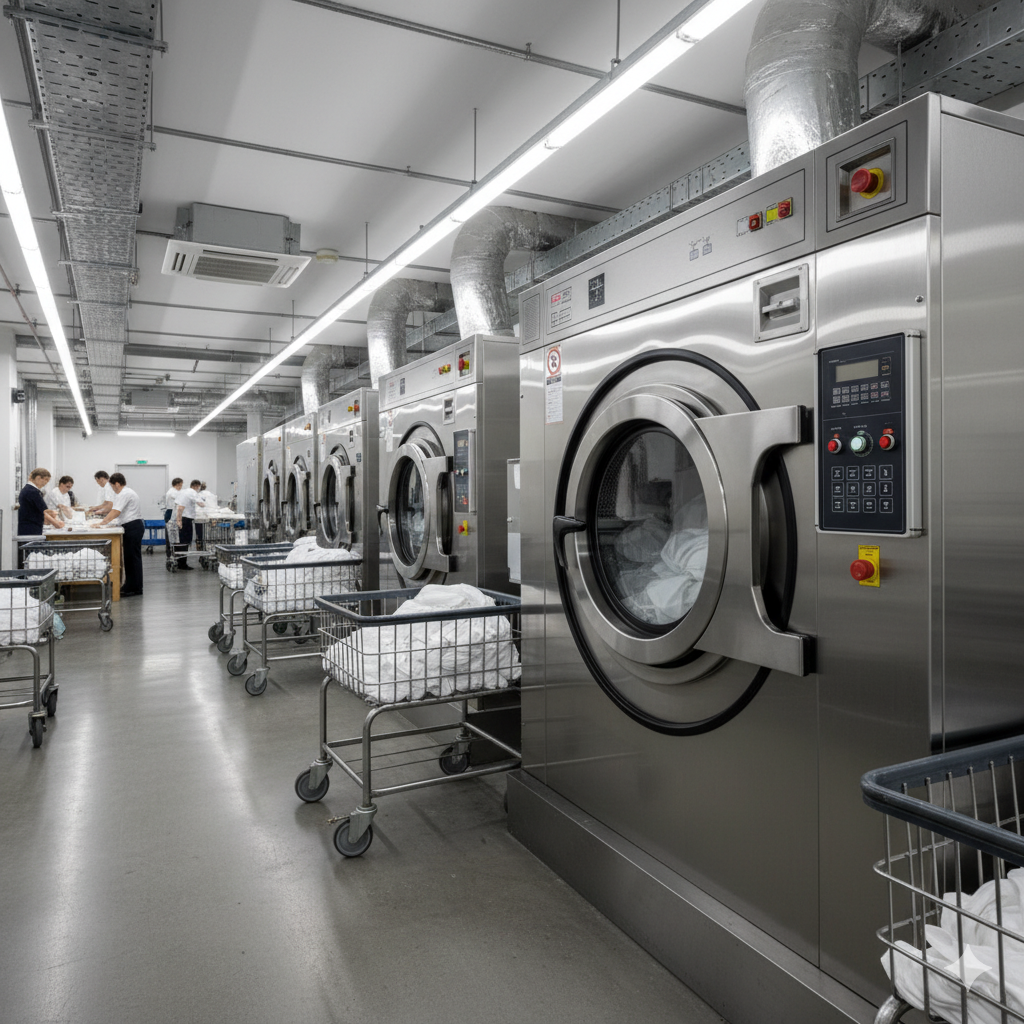 Прачечная в современном отеле