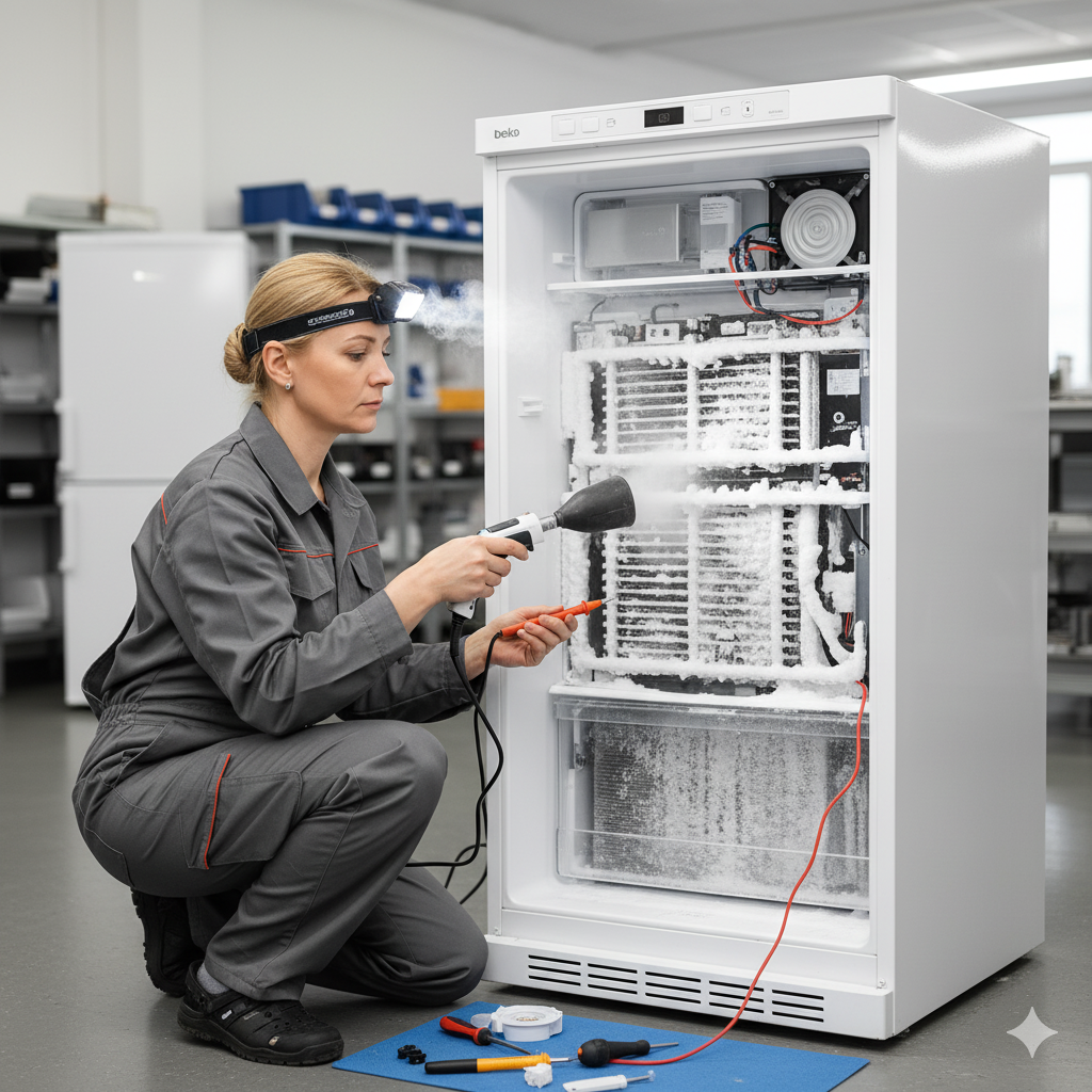 Замена ТЭНа оттайки в системе No Frost