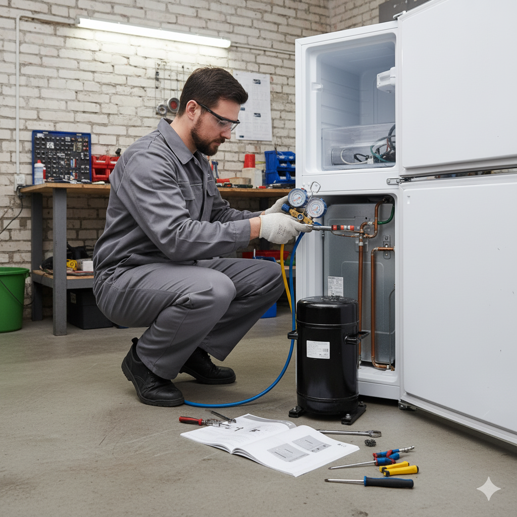 Замена мотор-компрессора на холодильнике Atlant