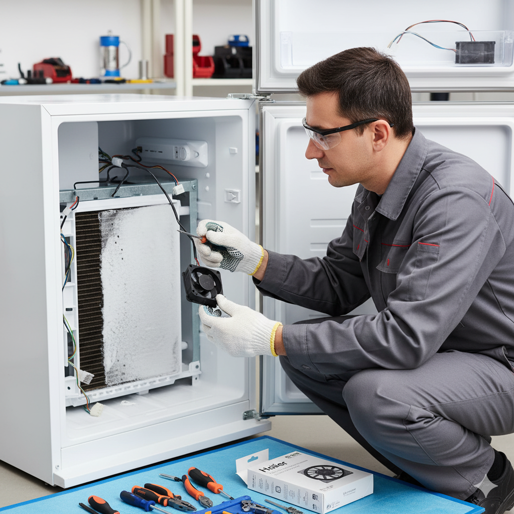 Замена вентилятора в морозильной камере холодильника