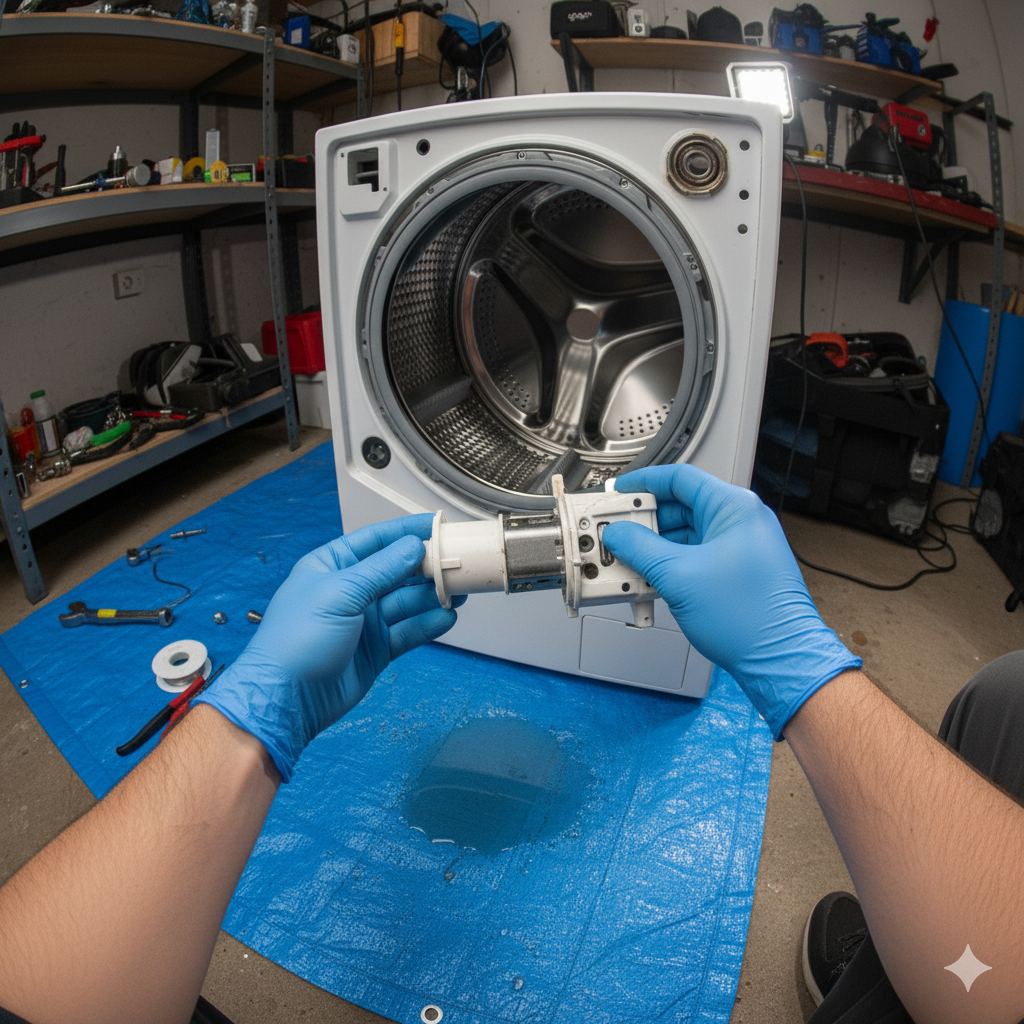 Замена сливного насоса в стиральной машине LG