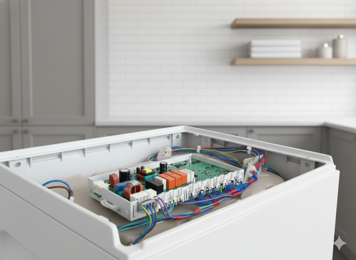 Ремонт платы сушилки Midea